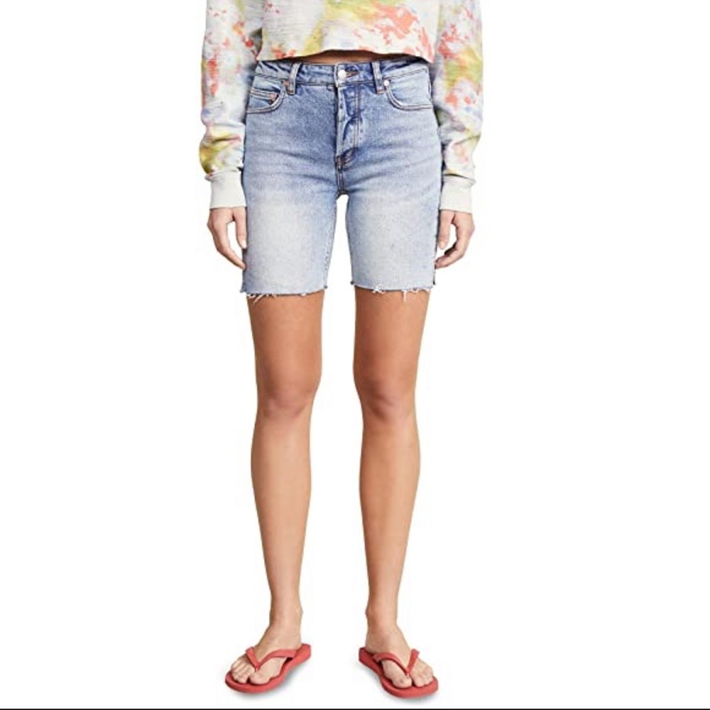 Free People Avery Bermuda Jean Shorts